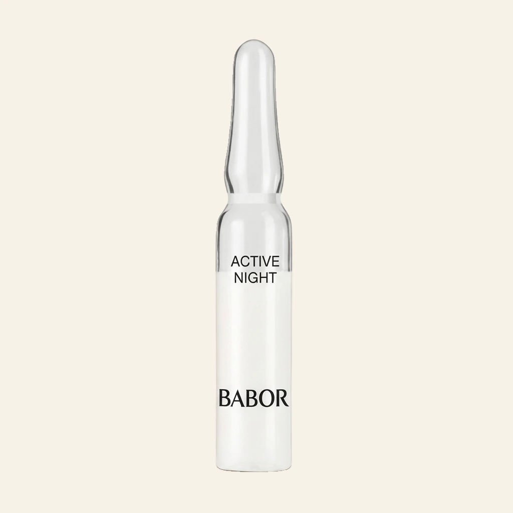 BABOR Active Night Ampulle – regenerierendes Nachtserum für intensive Hauterneuerung und sichtbar glattere Haut
