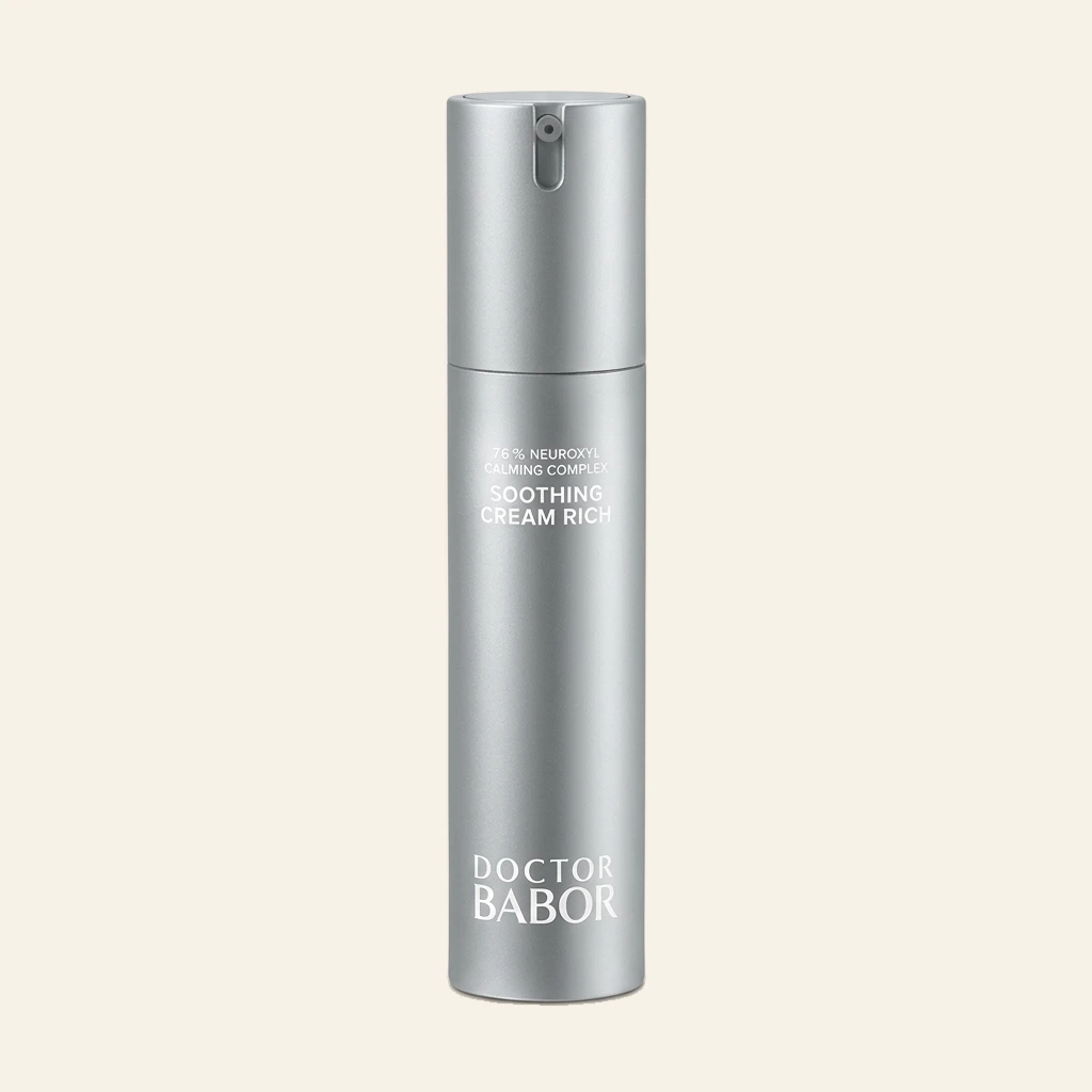 DOCTOR BABOR Soothing Cream Rich – reichhaltige Gesichtscreme für empfindliche, trockene und gereizte Haut