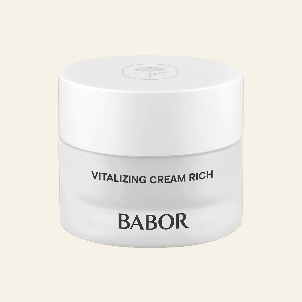 BABOR Vitalizing Cream Rich – luxuriöse Gesichtscreme für sichtbar glattere, straffere und intensiv gepflegte Haut