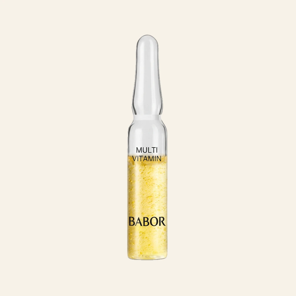 BABOR Multi Vitamin Ampulle – revitalisierendes Gesichtsserum für mehr Ausstrahlung, Energie und gepflegte Haut