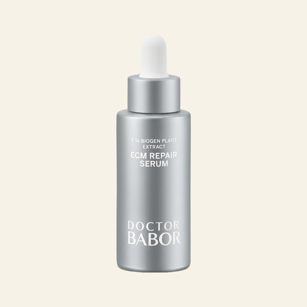 Doctor Babor ECM Repair Serum mit 5% Biogen Plant Extract in silberner Pipettenflasche – regenerierendes Anti-Aging Serum zur Stärkung der Hautstruktur und für mehr Elastizität