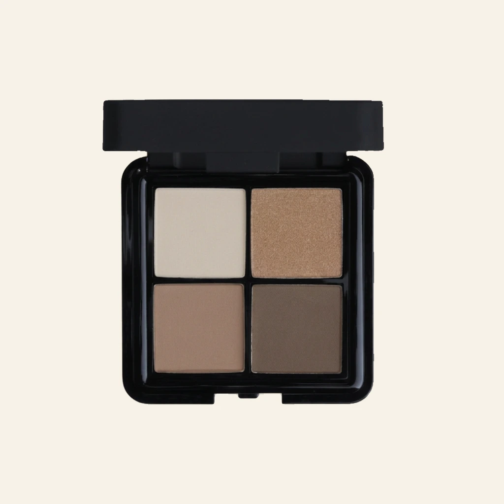 BABOR Lidschatten Palette nude – 4-farbige Eyeshadow Palette für natürliche und elegante Augen-Make-up Looks