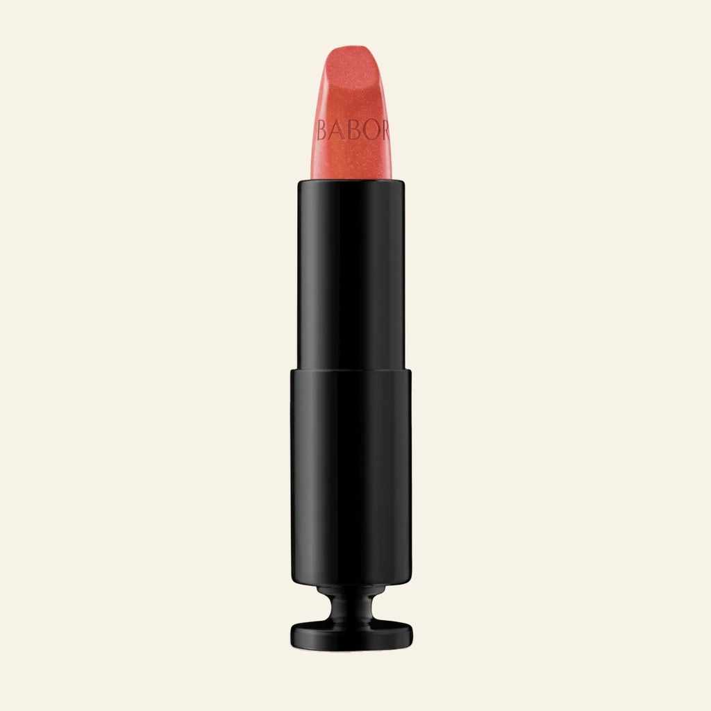 BABOR Lippenstift coral red – Lippenstift für intensive Farbe, gepflegte Lippen und strahlenden Teint