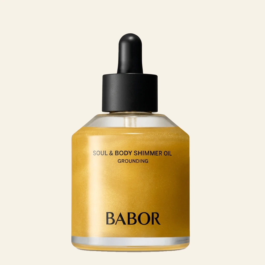 BABOR Soul & Body Shimmer Oil Grounding – schimmerndes Körperöl für gepflegte, glänzende und strahlende Haut
