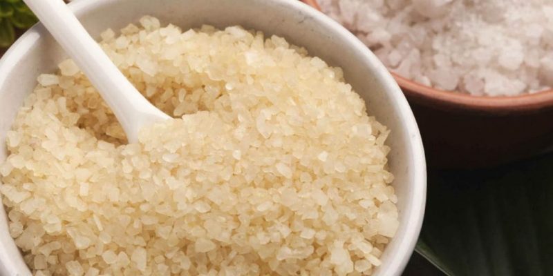 Sea salt in two bowls