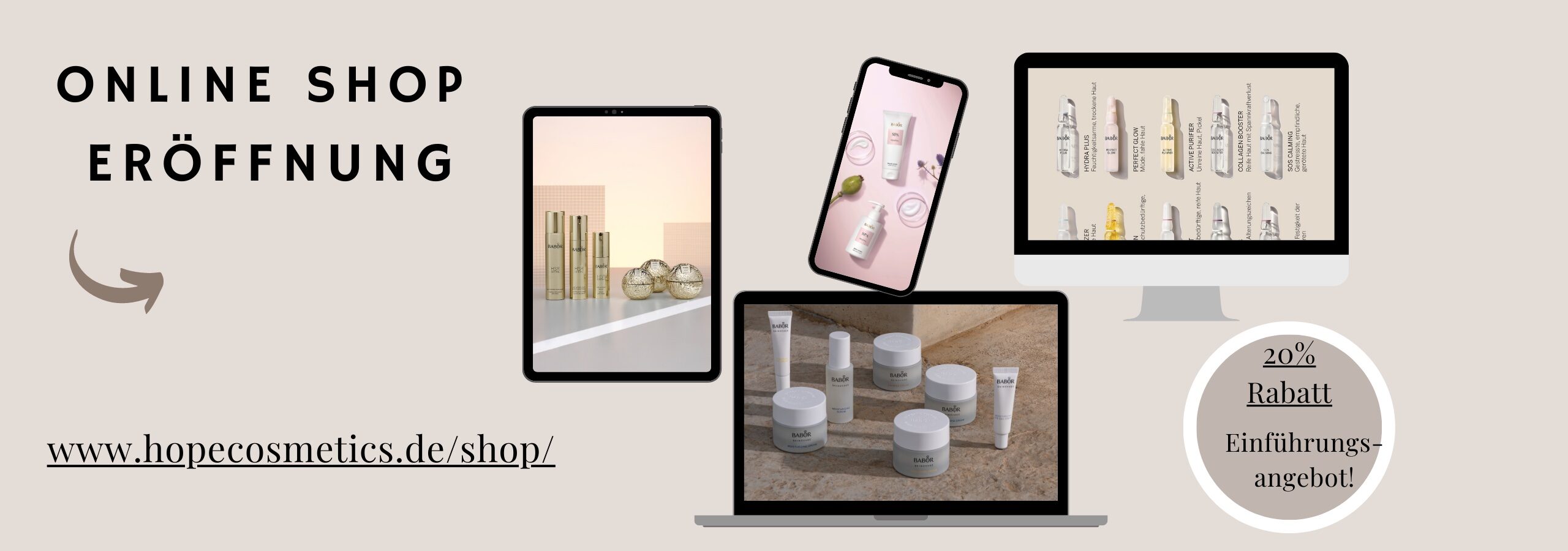 Beige Braun Fotografisch Shop Eröffnung Rabatt Mockup Instagram Post  (600 × 800 px) (2560 × 900 px) - 1