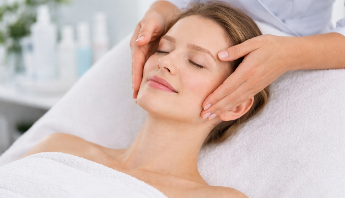 Entspannende professionelle Gesichtsbehandlung im Kosmetikstudio mit individueller Hautpflege und regelmäßiger Hautanalyse.