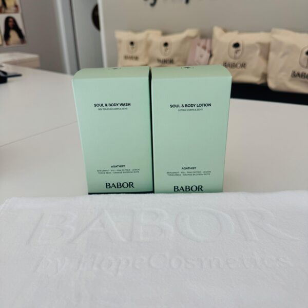 BABOR Soul & Body Wash & Lotion AGATIST inkl. kleines Handtuch