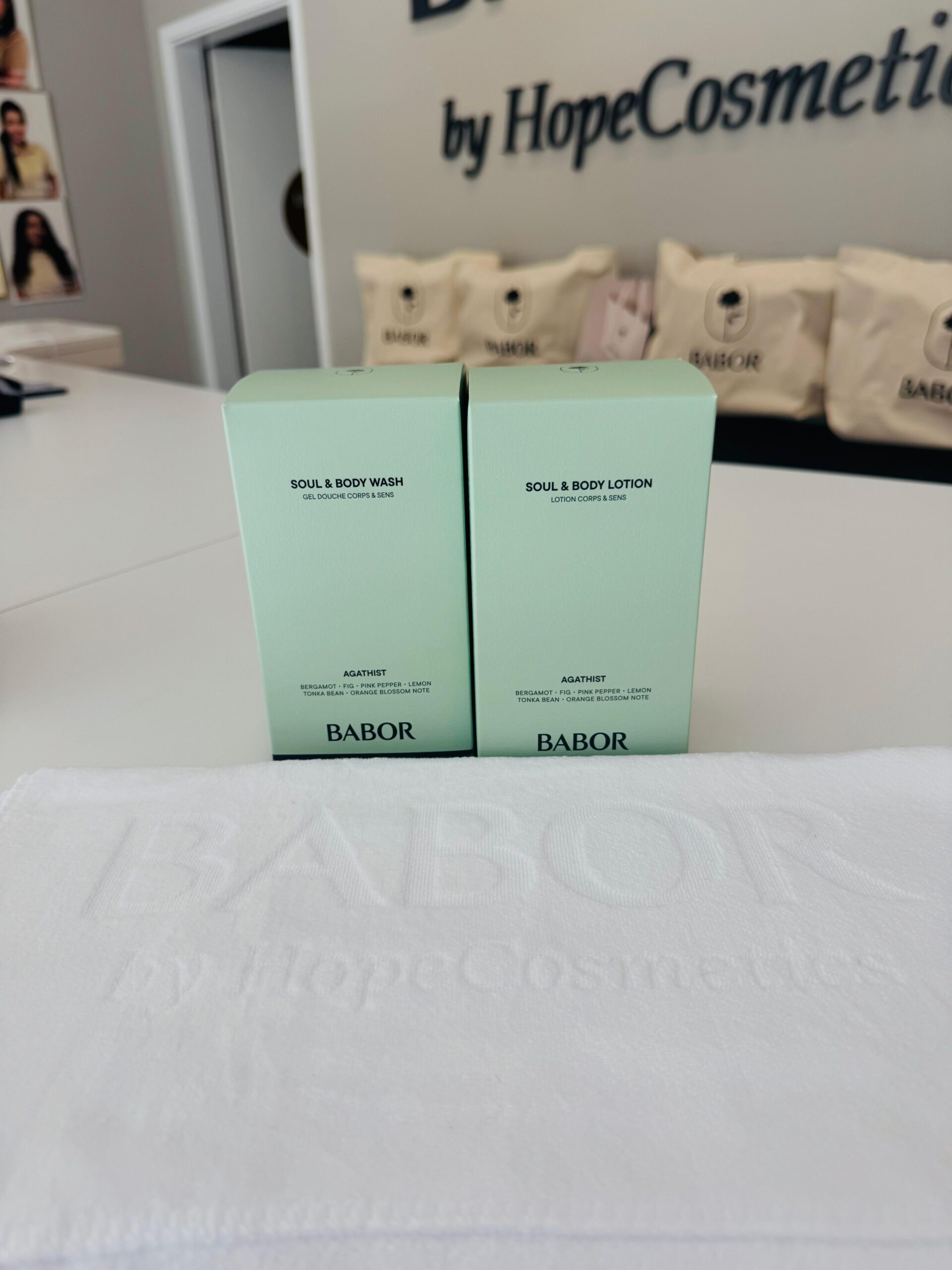 BABOR Soul & Body Wash & Lotion AGATIST inkl. kleines Handtuch